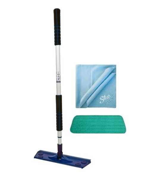 Silva Mikrofiber Cam Bezli Mikrofiber Tekli Islak Mop Set ürün görseli 1