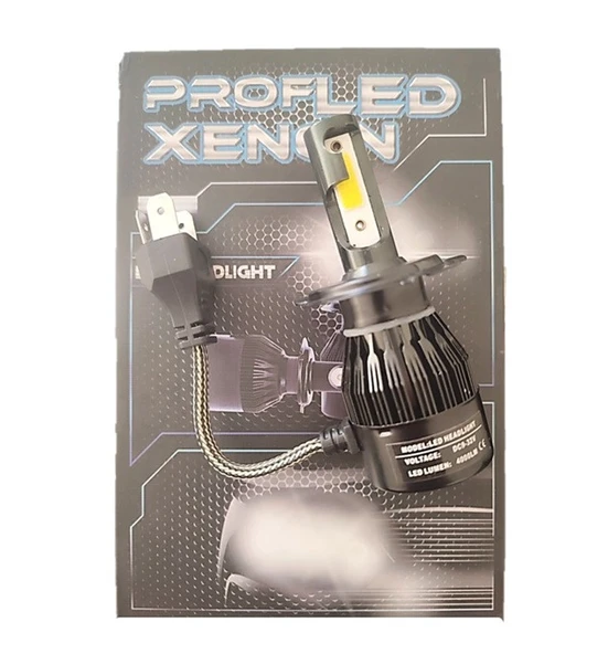 Motosiklet H4 Xenon Power Led 12V 4000LM 6000K Beyaz Işık ürün görseli 1