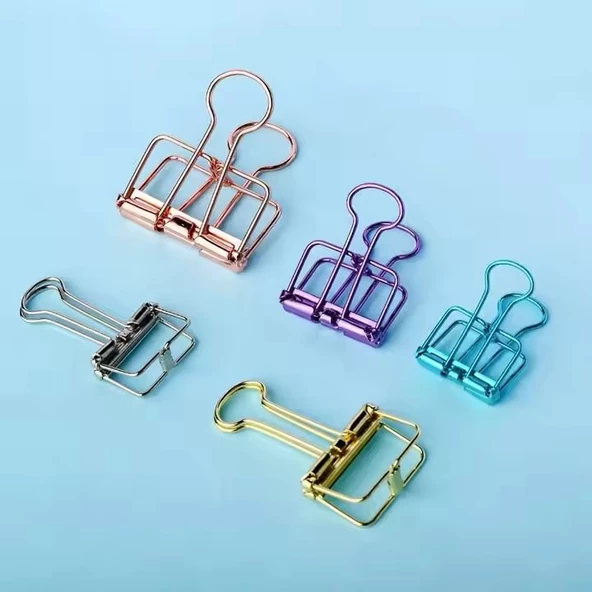 Kayigo Tiny Paslanmaz Mini Çelik Klips Altılı - Siyah - Resim 3