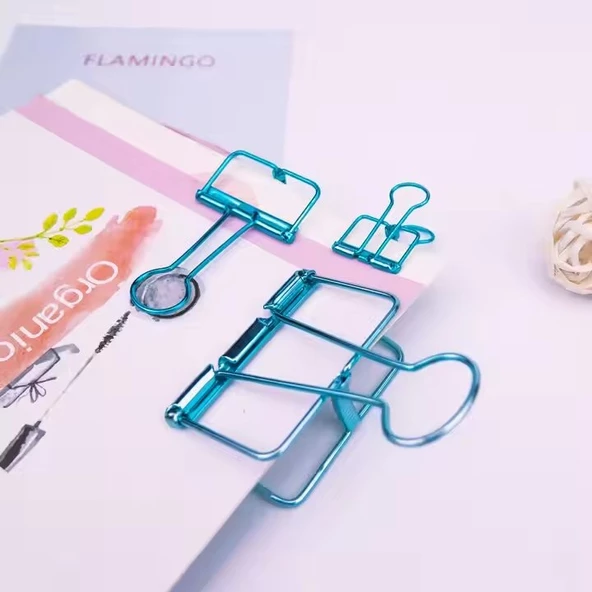 Kayigo Tiny Paslanmaz Mini Çelik Klips Altılı - Siyah - Resim 4