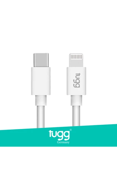 TUGG GERMANY 104621 ŞARJ KABLOSU TYPE-C LİGHTNİNG (IPHONE) ürün görseli 1