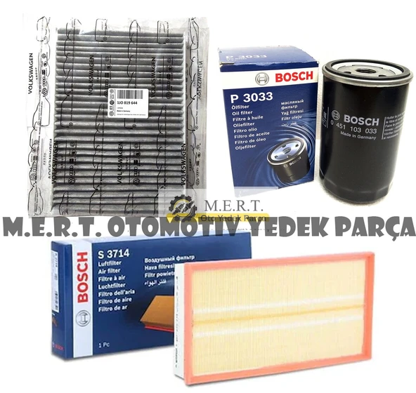 Seat Leon 1.6 8V Benzinli Filtre Bakım Seti (2003-2006) Akl Aeh ürün görseli 1