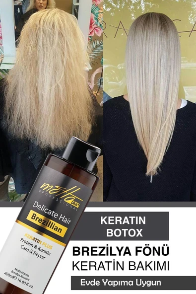 Brezilya Fönü Düzleştirici Keratin Botox Bakımı 400 ml ürün görseli 1