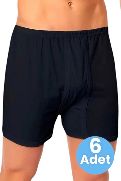Uniquetrenders   Erkek Rahat Kesim Paçalı Pamuklu Külot Boxer 6'lı Set ürün görseli 1