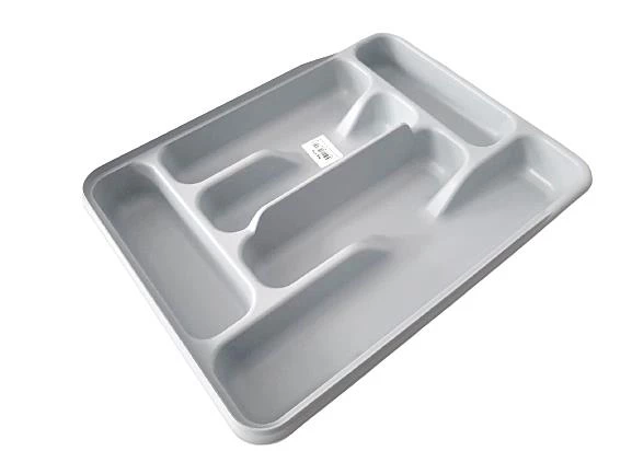 Moonstar Çekmece İçi Kaşıklık 6Gözlü Çatal Bıçak Organızer 40X30CM-KŞ170-GRİ ürün görseli 1