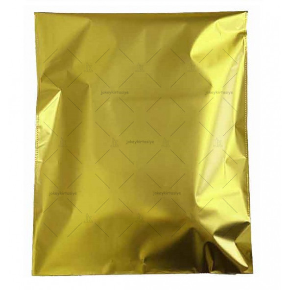 Mat METALİZE En: 35cm x BoY: 50cm MaT Bantlı ALTIN/DORE Hediye PAKETİ (20 adet) ürün görseli 1