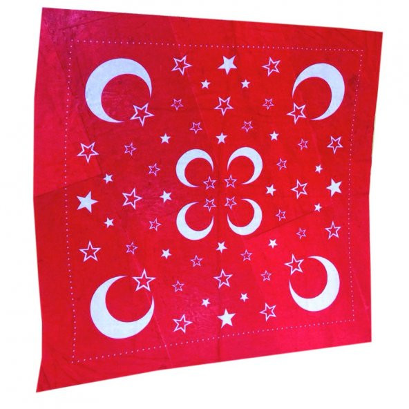 AY YILDIZLI BANDANA ASKER ŞALI KINA GECESİ DÜĞÜN ŞALI ürün görseli 1