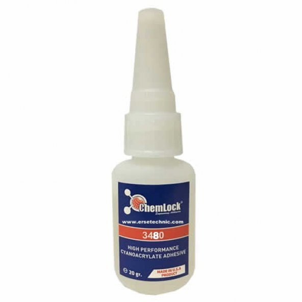 Chemlock 3480 Yüksek Mukavemetli Esnek Hızlı Yapıştırıcı 20gr. ürün görseli 1