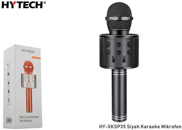 Hytech HY-XKSP35 Siyah Karaoke Mikrofon ürün görseli 1