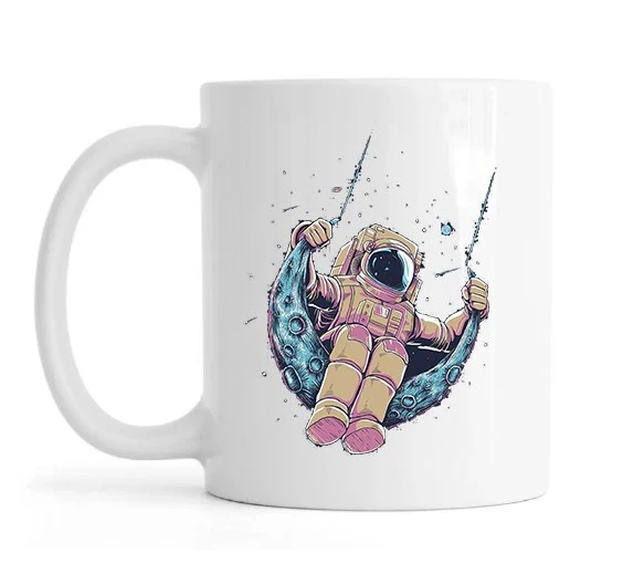 HİDZ ASTRONOT PORSELEN KUPA ürün görseli 1