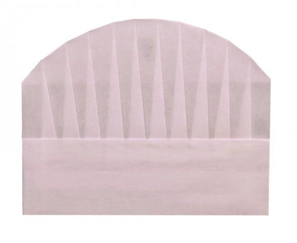 Tela Aşçı Kepi 23 cm. Beyaz 100 Adet ürün görseli 1