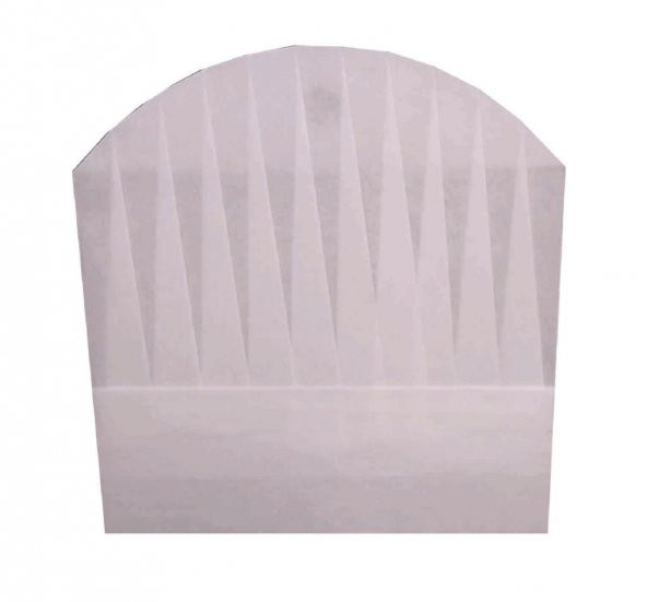Tela Aşçı Kepi 30 cm. Beyaz 20 Adet ürün görseli 1