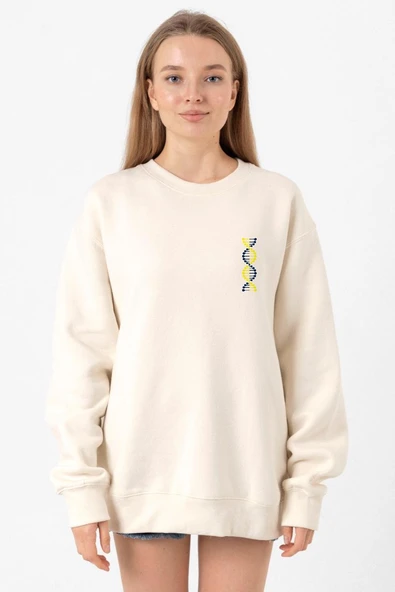 Sarı Lacivert Dna Ekru Kadın 2ip Sweatshirt ürün görseli 1