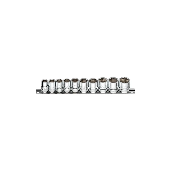 10 Parça 3/8" 6 Köşe Lokma Anahtar Takımı ürün görseli 1