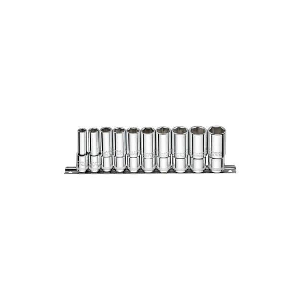 10 Parça 3/8" 6 Köşe Derin Lokma Anahtar Takımı ürün görseli 1