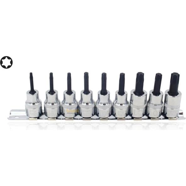9 Parça 3/8" Torx Uçlu Lokma Takımı ürün görseli 1