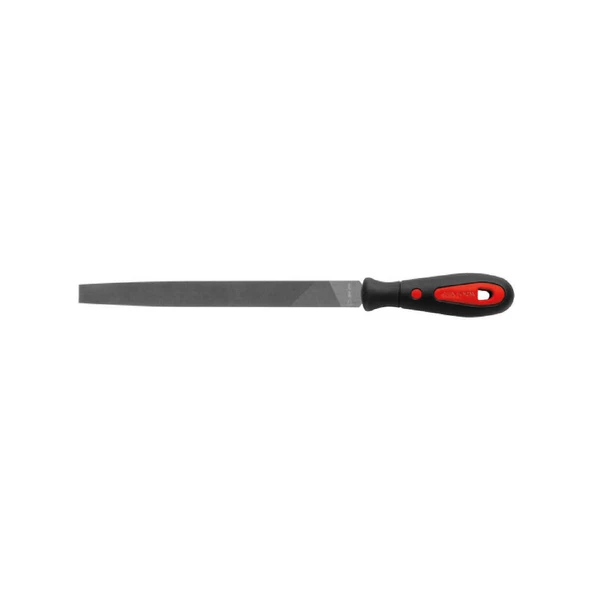 Konik Uçlu Yassı Eğe (Orta Diş/Ergonomik Sap) - 8"/200 mm ürün görseli 1