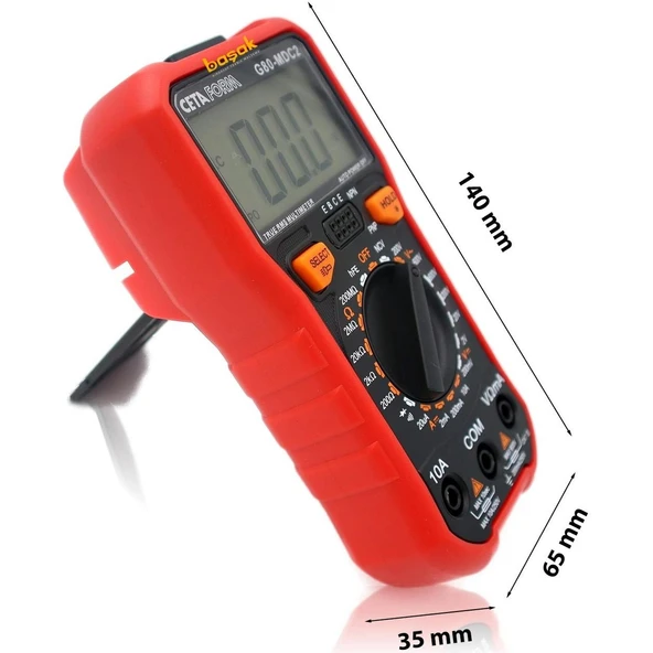 Digital Multimeter (DC Akım - Manuel Sınıflandırma) - Resim 3