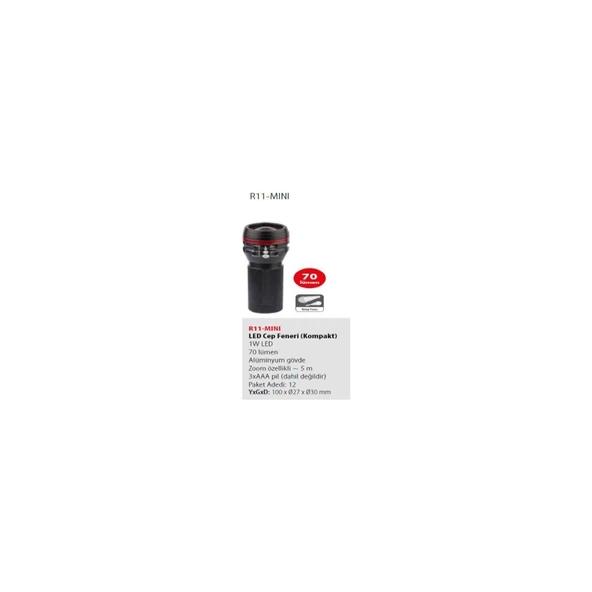 LED Cep Feneri (Kompakt) 70 lümen - Resim 2