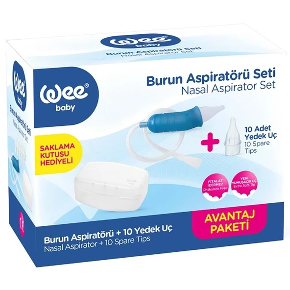 Wee Baby Burun Aspiratörü Seti Şeffaf (WEE945) ürün görseli 1