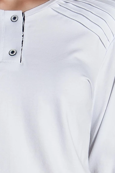 DoReMi White-Black Bayan Pijama Takımı - Resim 7