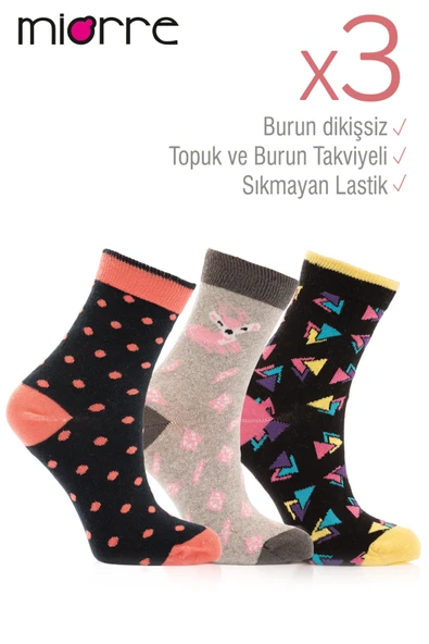 Miorre 3l ü Bayan Soket Çorabı ürün görseli 1