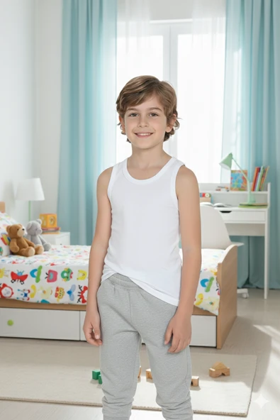 Miorre %100 Pamuk Comfort Erkek Çocuk Atlet ürün görseli 1