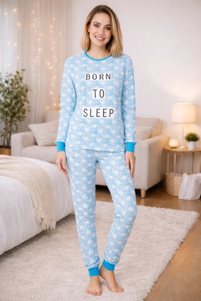 DoReMi Born to Sleep Bayan Pijama Takımı - Resim 9