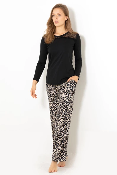 DoReMi Elegant Desing Bayan Pijama Takımı - Resim 2