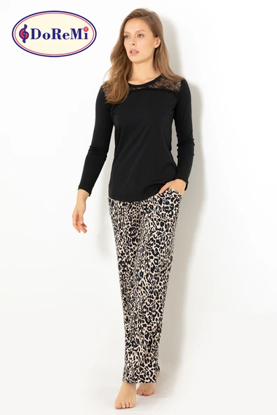 DoReMi Elegant Desing Bayan Pijama Takımı - Resim 9