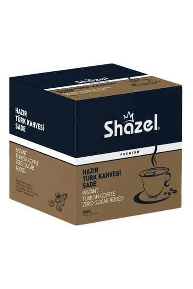 Shazel Hazır Türk Kahvesi 7g X 12 Adet - Sade ürün görseli 1