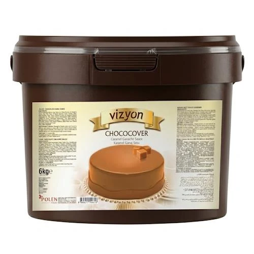 VİZYON KARAMEL ÇİKOLATALI GANAJ SOSU 6 KG ürün görseli 1
