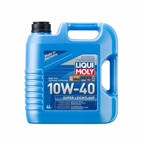 Liqui Moly Super Leichtlauf 10W-40 Motor Yağı 4 Lt (9504) ürün görseli 1