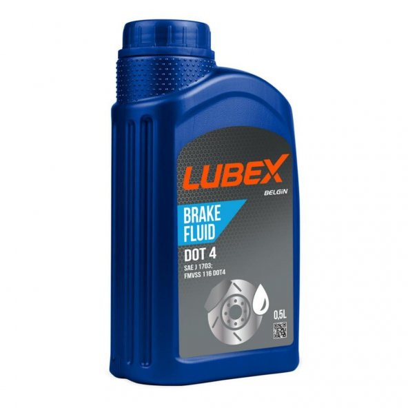 Lubex Brake Fluid DOT 4 Fren Hidrolik Yağı 500 Ml ürün görseli 1