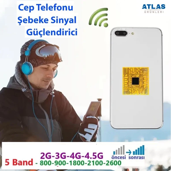ATLAS TELEFON SİNYAL GÜÇLENDİRME ANTENİ - TÜM TELEFONLARA UYUMLUDUR ürün görseli 1