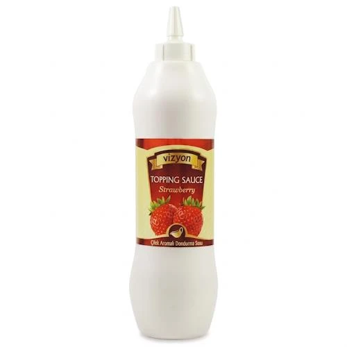 VİZYON ÇİLEK AROMALI DONDURMA VE TOPPING SOS 1 KG ürün görseli 1