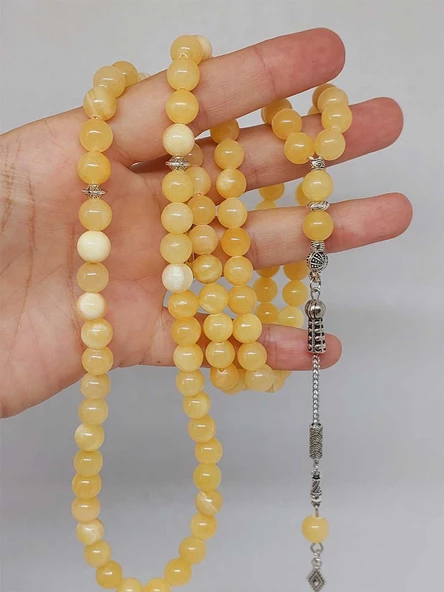 Kalsit Taşı 99luk Tesbih 8mm (3205) ürün görseli 1