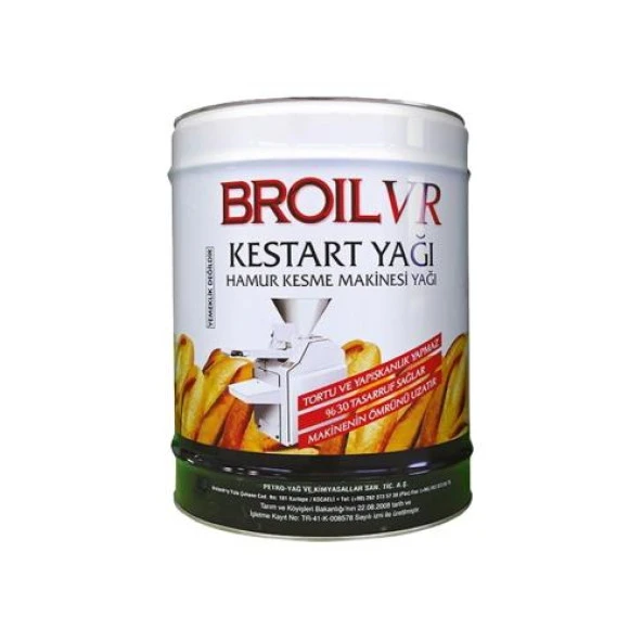 Petroyağ Broil VR Kestart Yağı Hamur Kesme Makinesi Yağı 15 kg ürün görseli 1