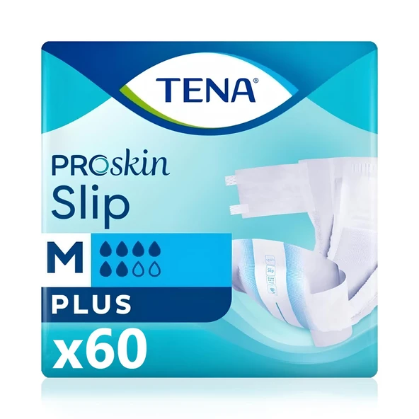 Tena Proskin Slip Plus Belbantlı Hasta Bezi M-Medium Beden 60 Adet ürün görseli 1