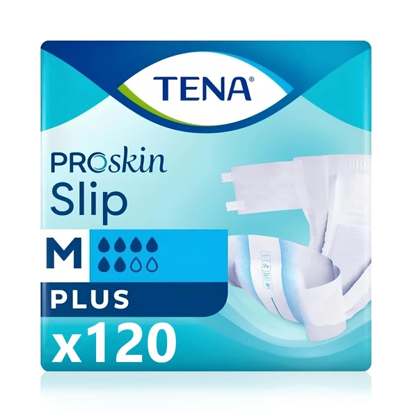 Tena Proskin Slip Plus Belbantlı Hasta Bezi M-Medium Beden 120 Adet ürün görseli 1