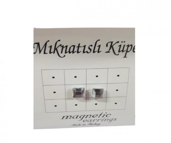 Magnetic Mıkatıslı Küpe Parlak Çift - Resim 2