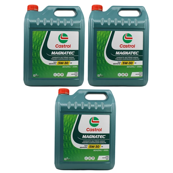 Castrol Magnatec 5W-30 A5 7 Lt Motor Yağı (3 Adet) ürün görseli 1