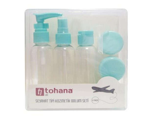 Tohana Kutulu Kozmetık Dolum Setı - Mavi ürün görseli 1