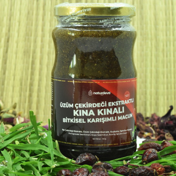 Naturdeva Üzüm Çekirdeği Kınalı Bitkisel Karışımlı Macun 450 gr - Resim 2