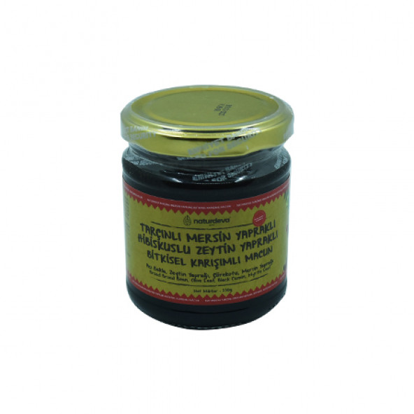 Naturdeva Tarçınlı Mersin Yapraklı Hibuskuslu Zeytin Yapraklı Bitkisel Karışımlı Macun ürün görseli 1