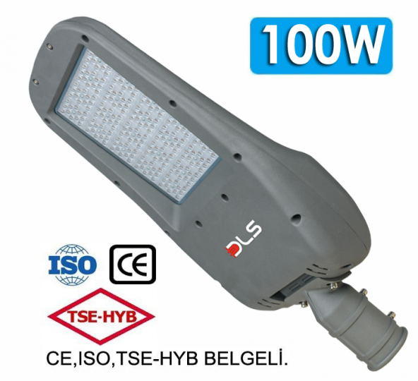 100W Led Yol Sokak Armatür DLS Park Bahçe Çevre Site Bina Dış Mekan Lamba Aydınlatma Ledli Sokak Armatürü ürün görseli 1