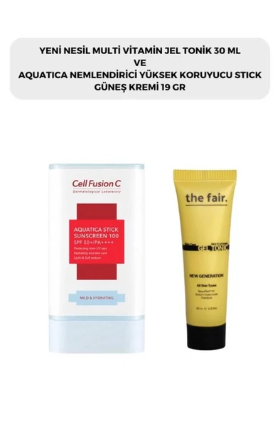the fair. Multi Vitamin Jel Tonik 30 ml ve Cell Fusion C AQUATICA Stick Güneş Kremi 19 G ürün görseli 1