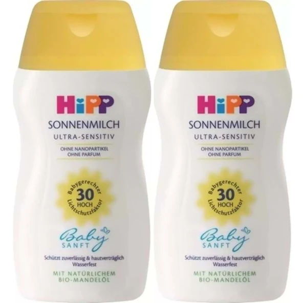 Hipp Babysanft Güneş Kremi -Yüz için Sonnen Gesıchtscreme 30 Faktör Ultra Sensıtıv 50ML (2 Li Set) ürün görseli 1