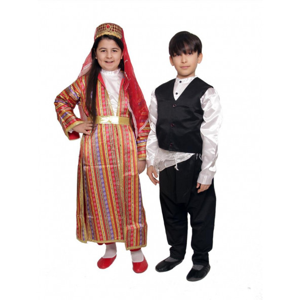 Elazığ Yöresel Kıyafeti Çayda Çıra Kostümü Anadolu Kadını Elbisesi Üçetek ürün görseli 1