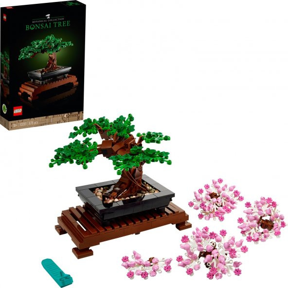 Lego Bonsai Ağacı 10281 - Yetişkinler için Hobi ve Sergi Amaçlı kendin Yap Dekoratif Botanik Yapım Seti (878 Parça) ürün görseli 1